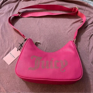 NEW! Juicy Couture Hot Pink Flash Obsession Crossbody Bag